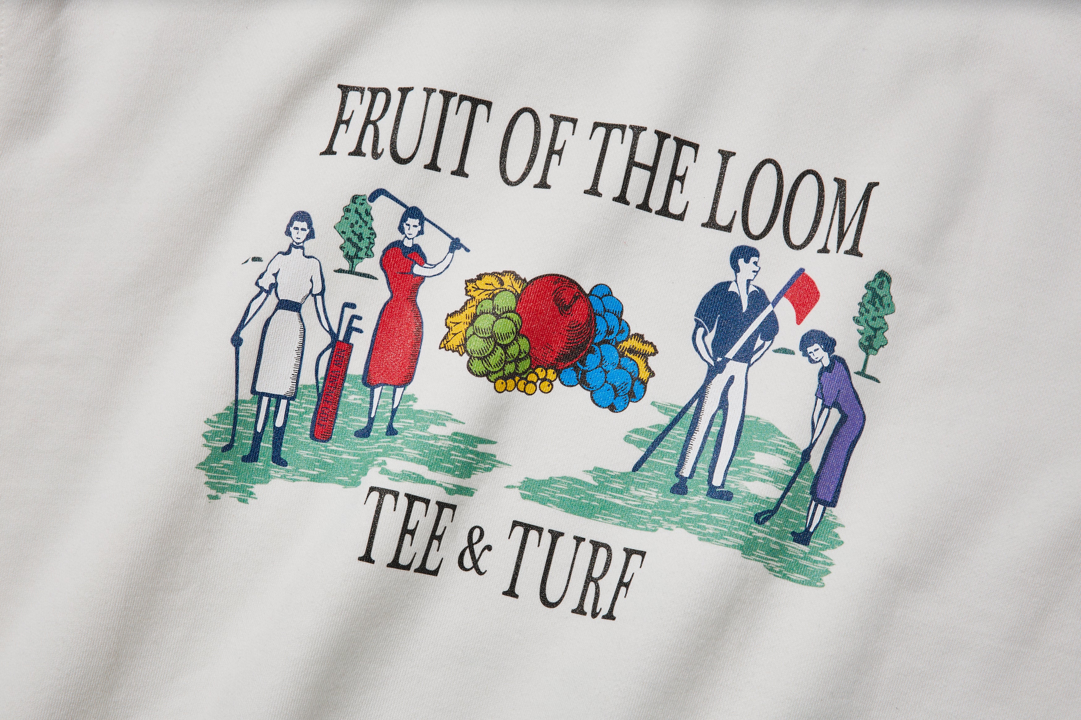 FRUIT OF THE LOOM×NEW VINTAGE GOLF］プリントクルースウェット