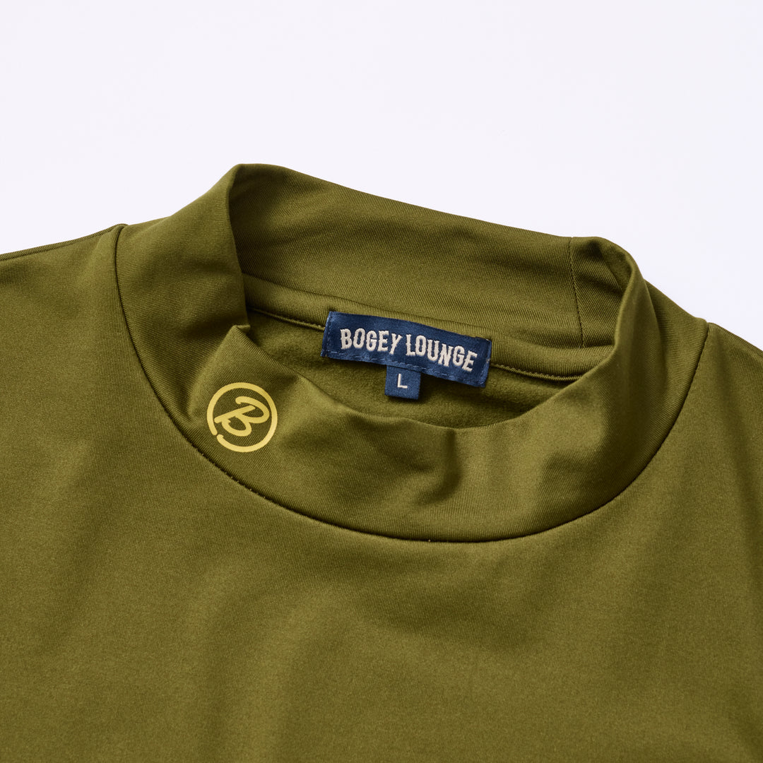 ［BOGEY LOUNGE］モックネック長袖トップス
