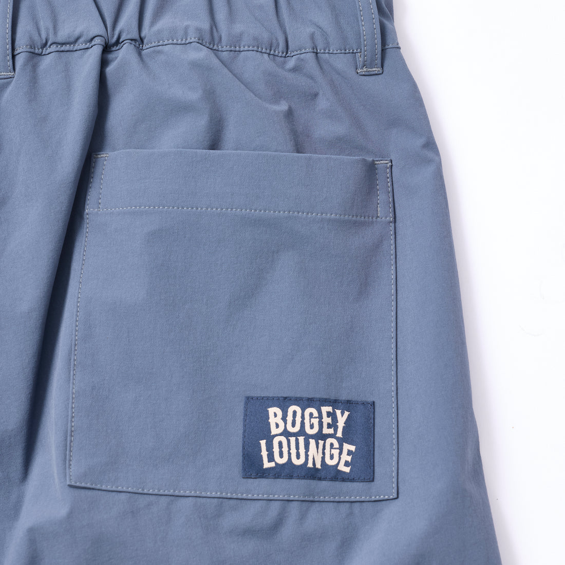 ［BOGEY LOUNGE］裏付きタックパンツ