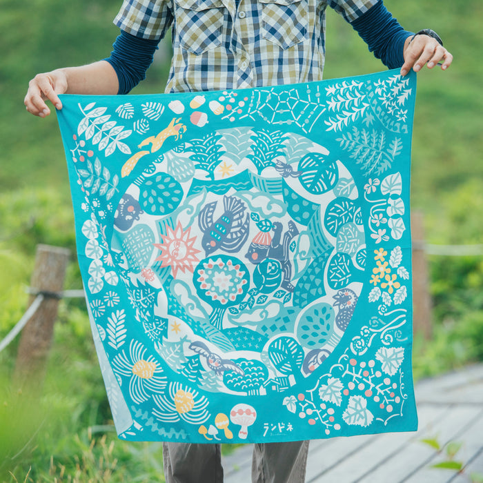 ［ランドネ×後藤郁子］山のおとも風呂敷ー包んで、敷いてー