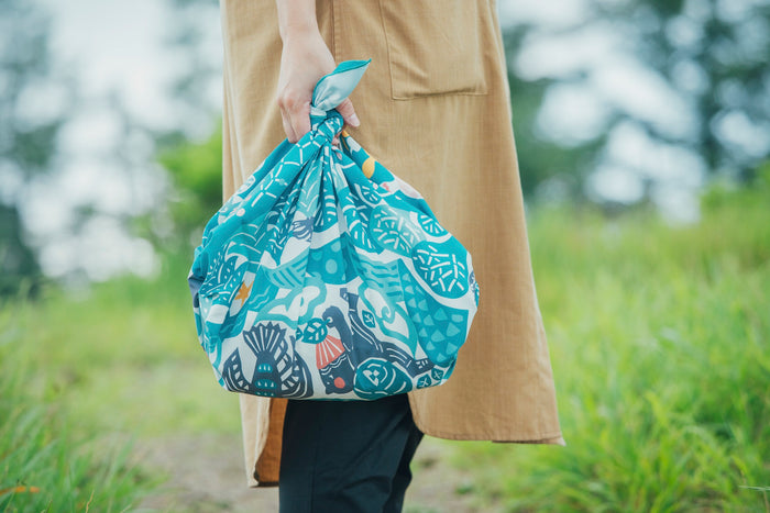 ［ランドネ×後藤郁子］山のおとも風呂敷ー包んで、敷いてー