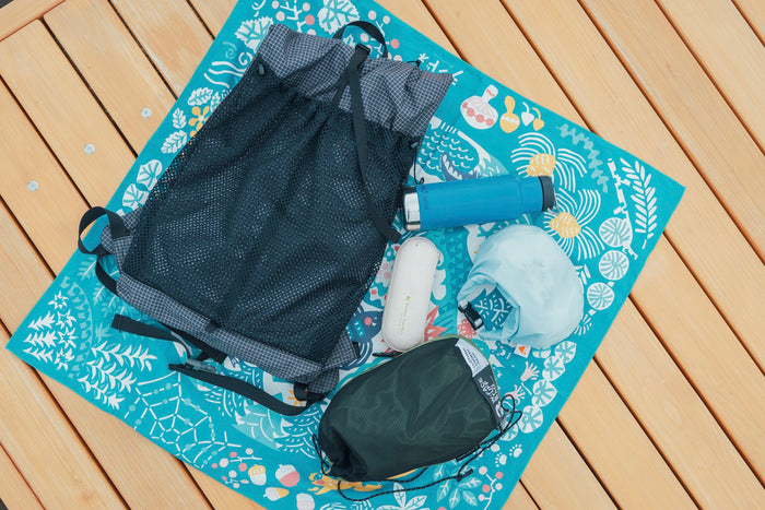 ［ランドネ×後藤郁子］山のおとも風呂敷ー包んで、敷いてー