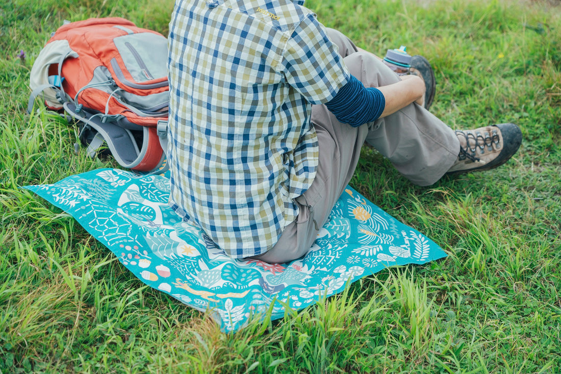 ［ランドネ×後藤郁子］山のおとも風呂敷ー包んで、敷いてー