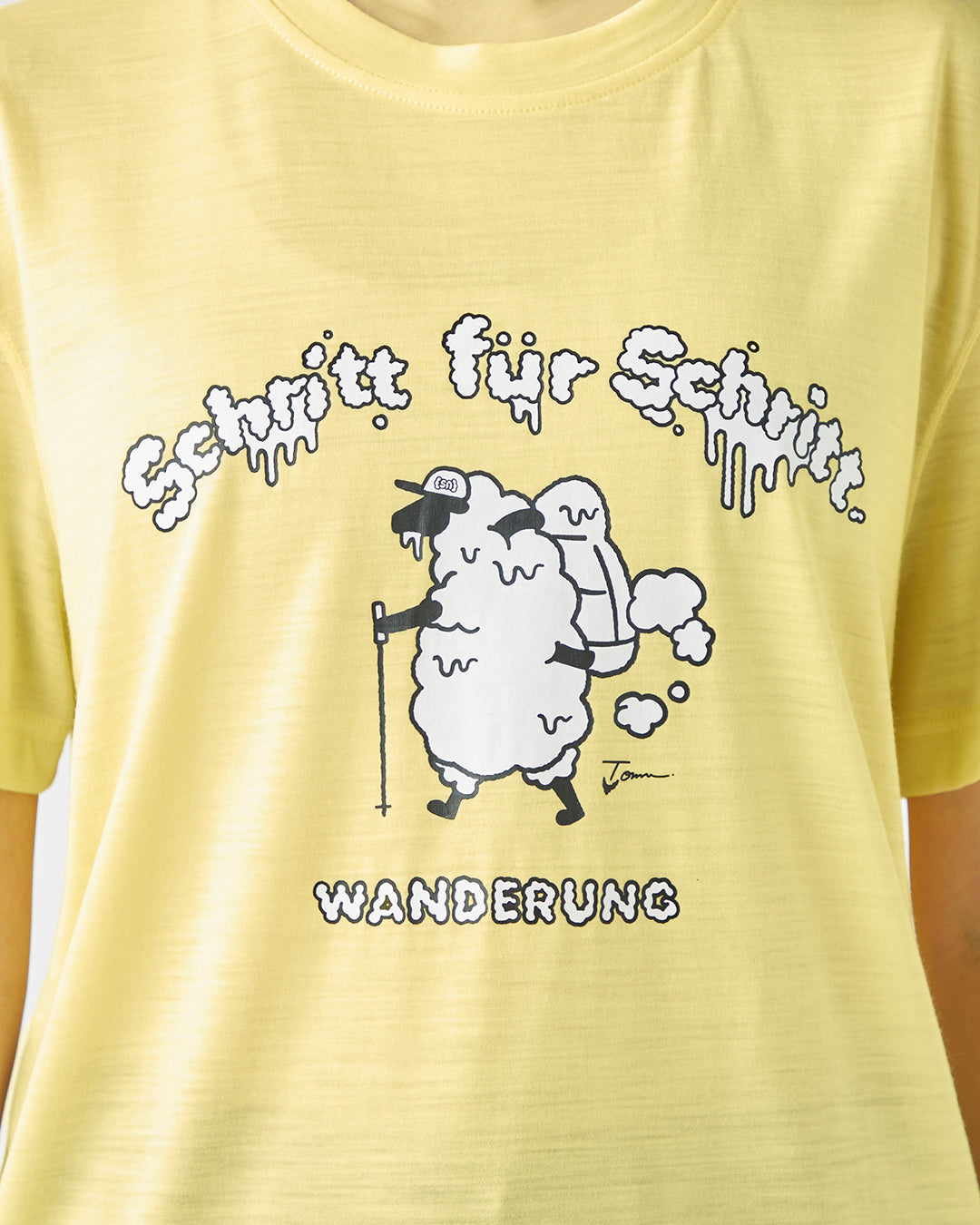 ［sn.super natural］tomu×[sn] ハイクプリントS/S Tシャツ