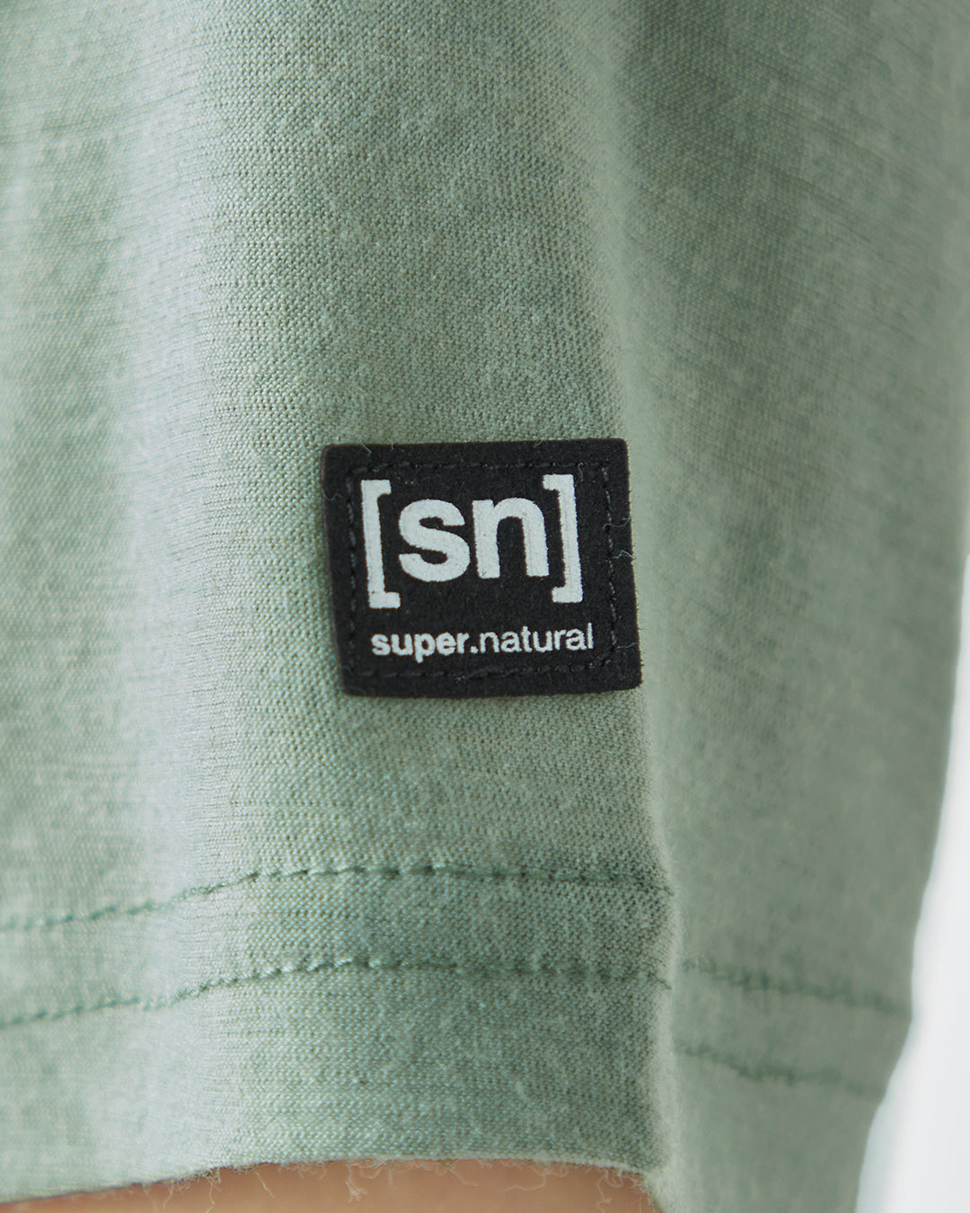 ［sn.super natural］W フラワーハンドTシャツ