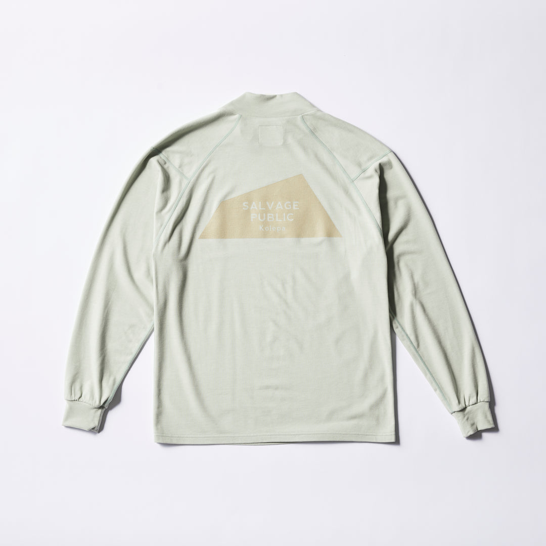 HONU MOCKNECK L/S（BRAND STAMP）