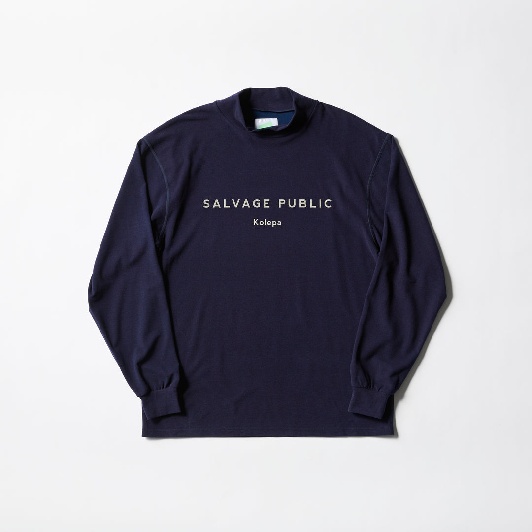 HONU MOCKNECK L/S（BRAND STAMP）