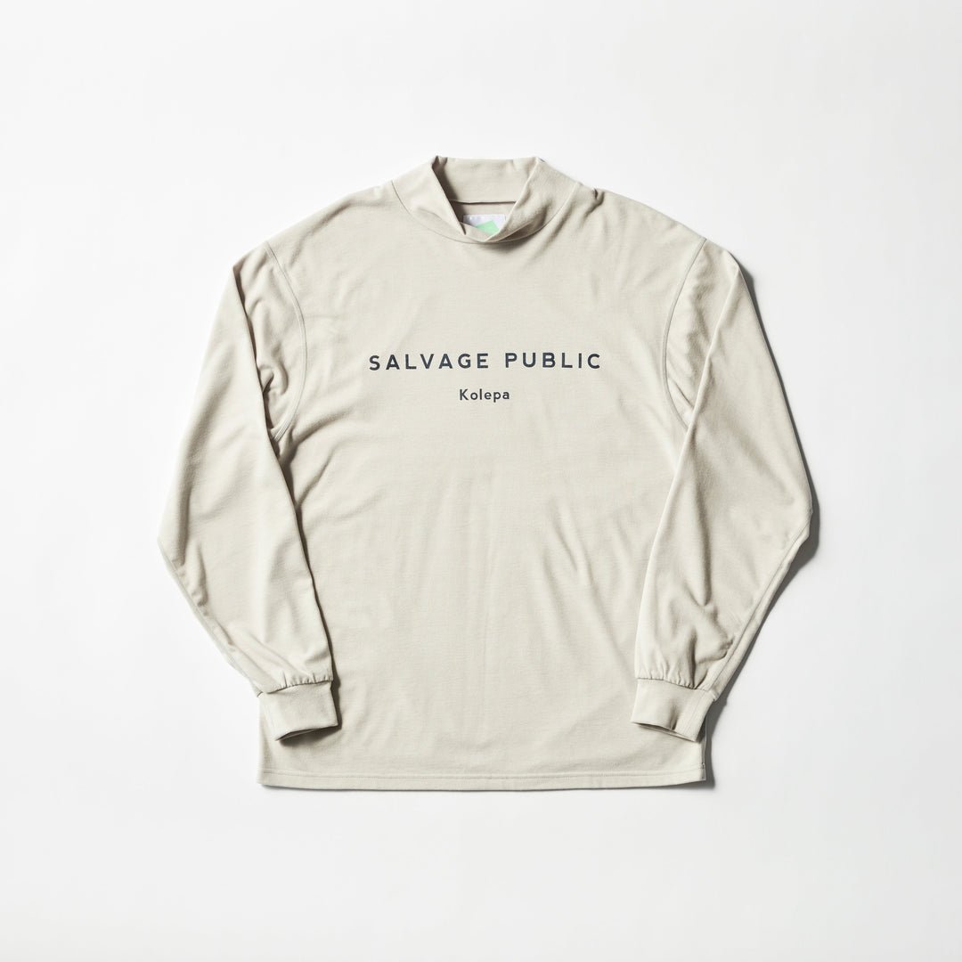 HONU MOCKNECK L/S（BRAND STAMP）