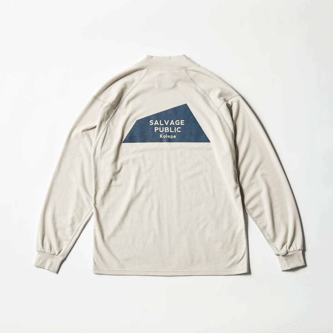 HONU MOCKNECK L/S（BRAND STAMP）