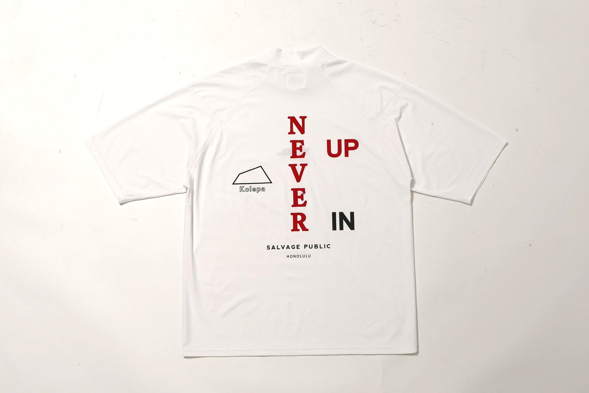 サルベージパブリックコレパ］サーフモックネック半袖(NEVER UP/IN