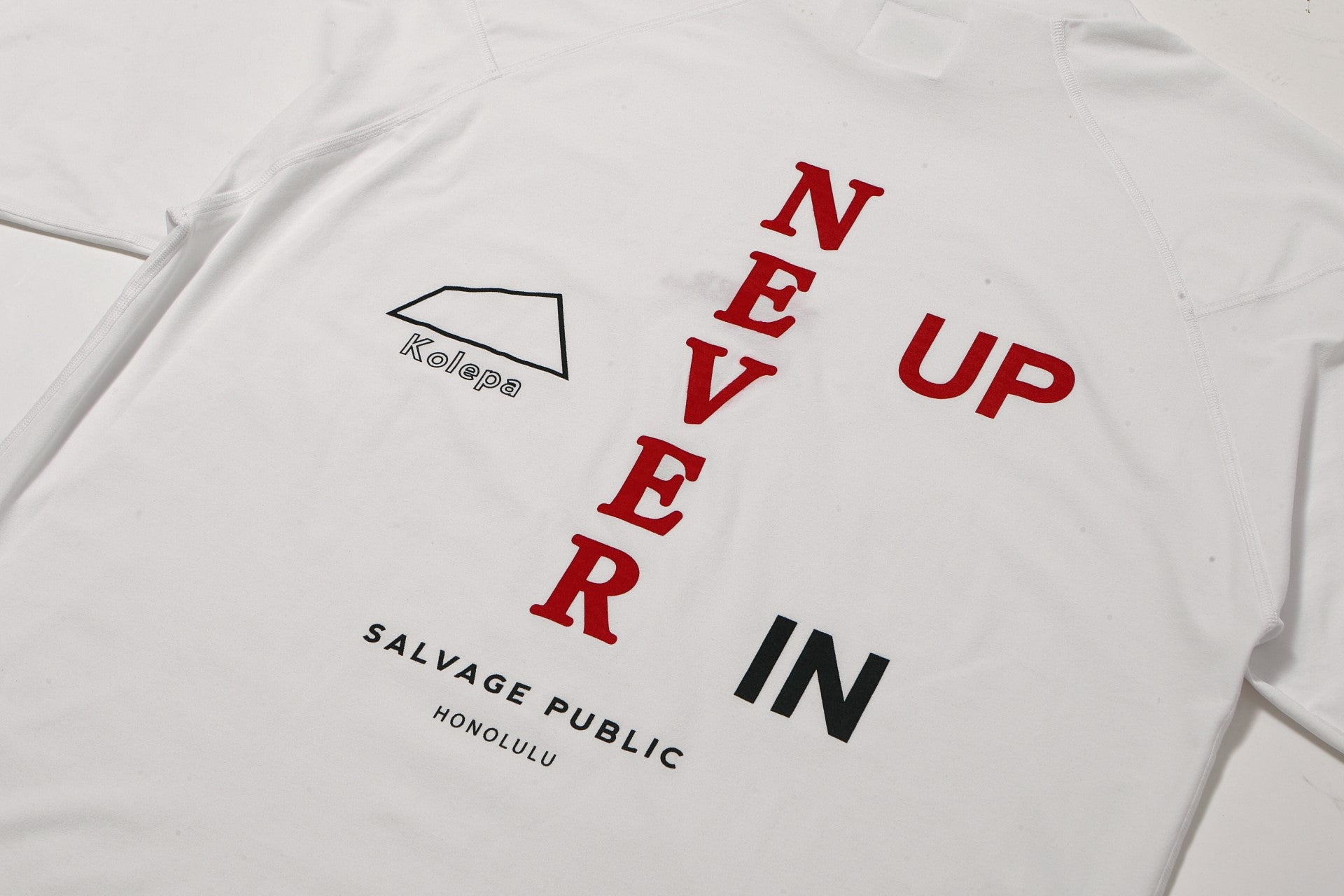 サルベージパブリックコレパ］サーフモックネック半袖(NEVER UP