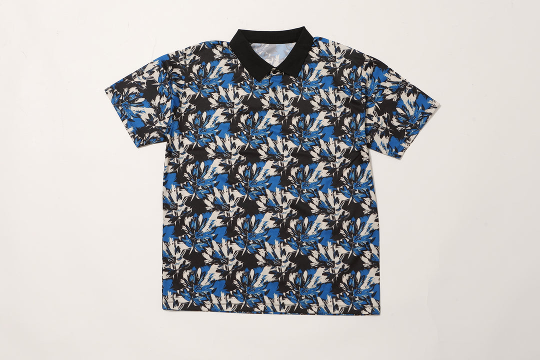 ［サルベージパブリックコレパ］メッシュポロ半袖(HIBISCUS CAMO)