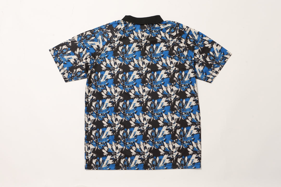 ［サルベージパブリックコレパ］メッシュポロ半袖(HIBISCUS CAMO)