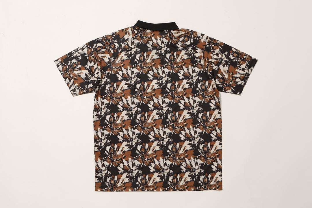 ［サルベージパブリックコレパ］メッシュポロ半袖(HIBISCUS CAMO)