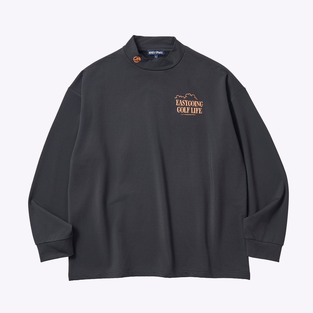 ［BOGEY LOUNGE］モックネック長袖トップス