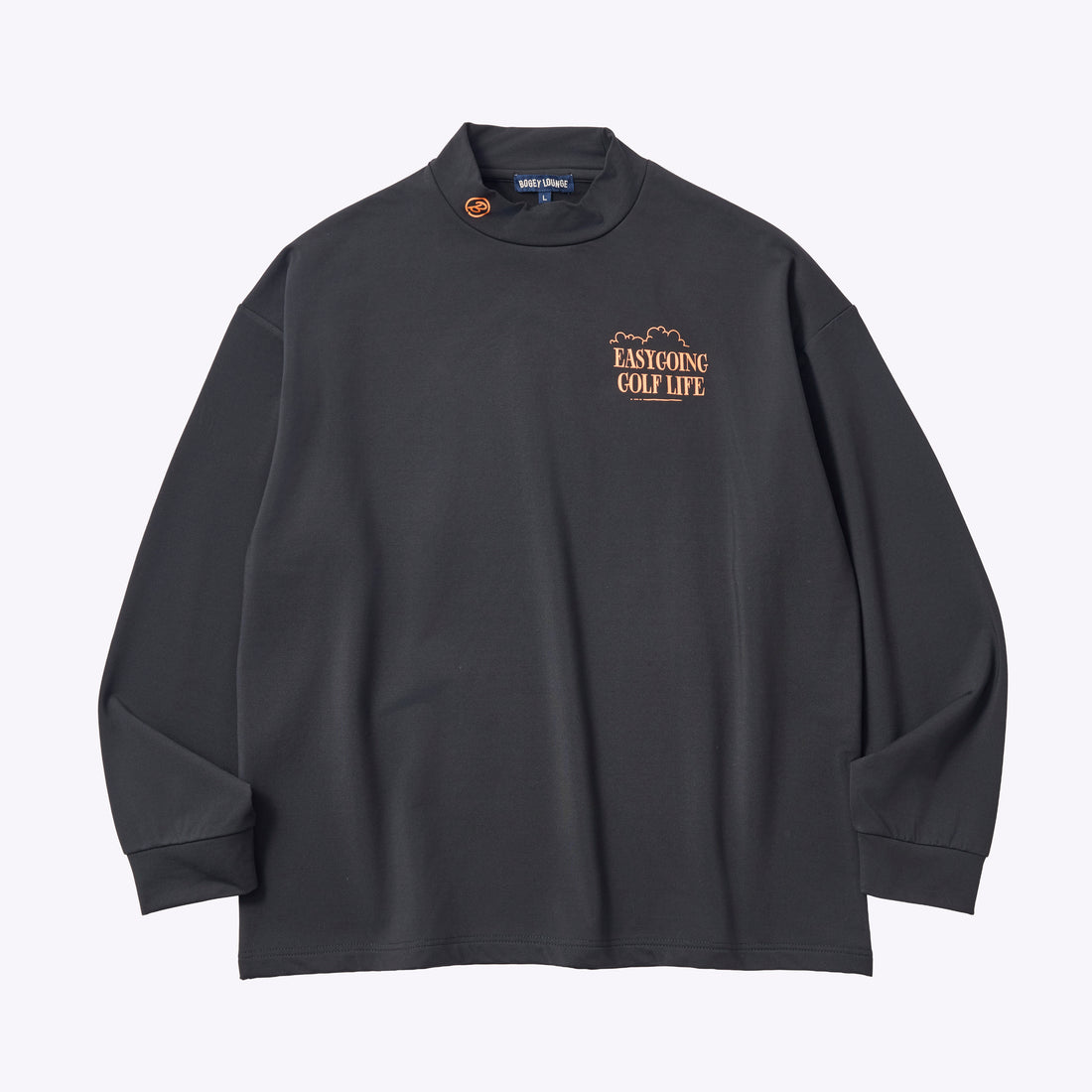 ［BOGEY LOUNGE］モックネック長袖トップス