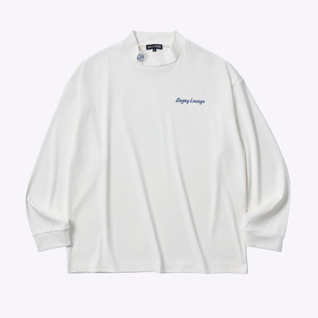 ［BOGEY LOUNGE］モックネック長袖トップス