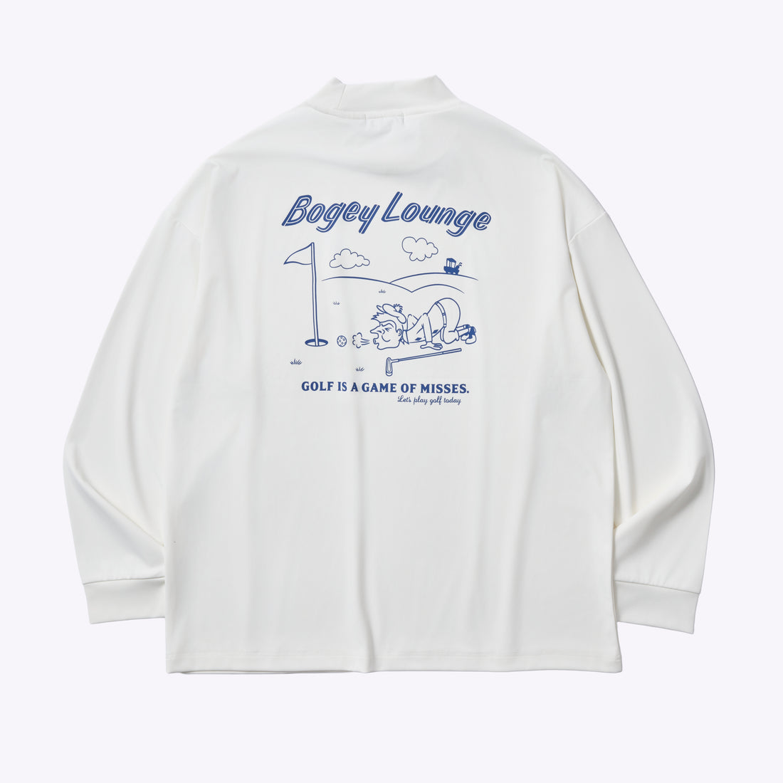 ［BOGEY LOUNGE］モックネック長袖トップス