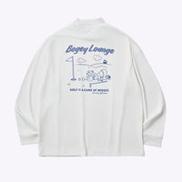 ［BOGEY LOUNGE］モックネック長袖トップス