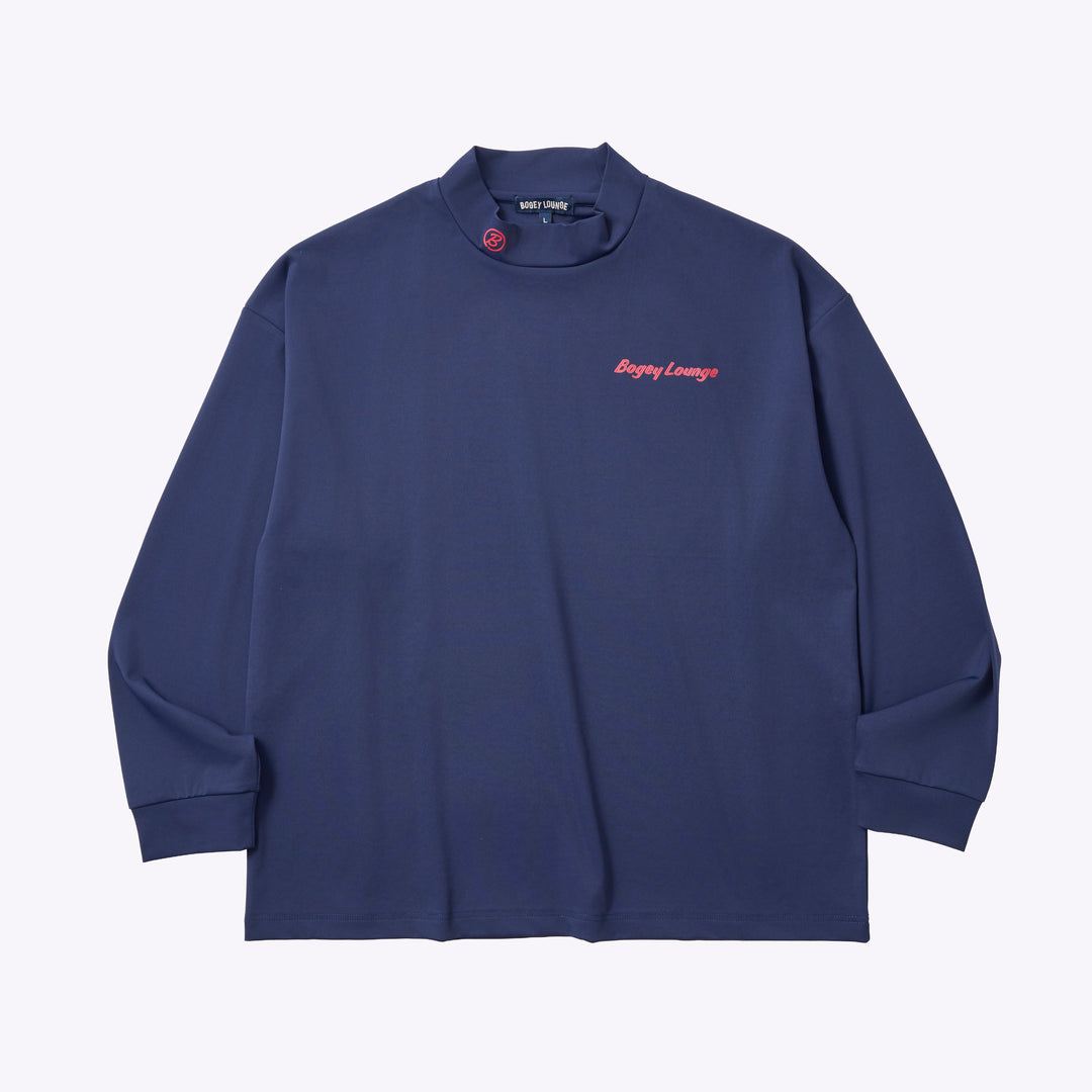 ［BOGEY LOUNGE］モックネック長袖トップス