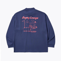 ［BOGEY LOUNGE］モックネック長袖トップス