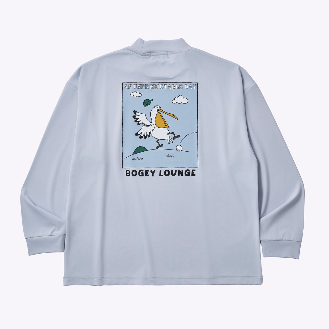 ［BOGEY LOUNGE］モックネック長袖トップス