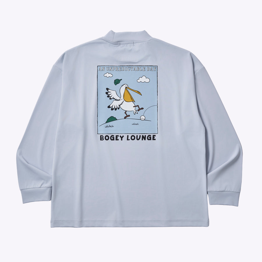 ［BOGEY LOUNGE］モックネック長袖トップス