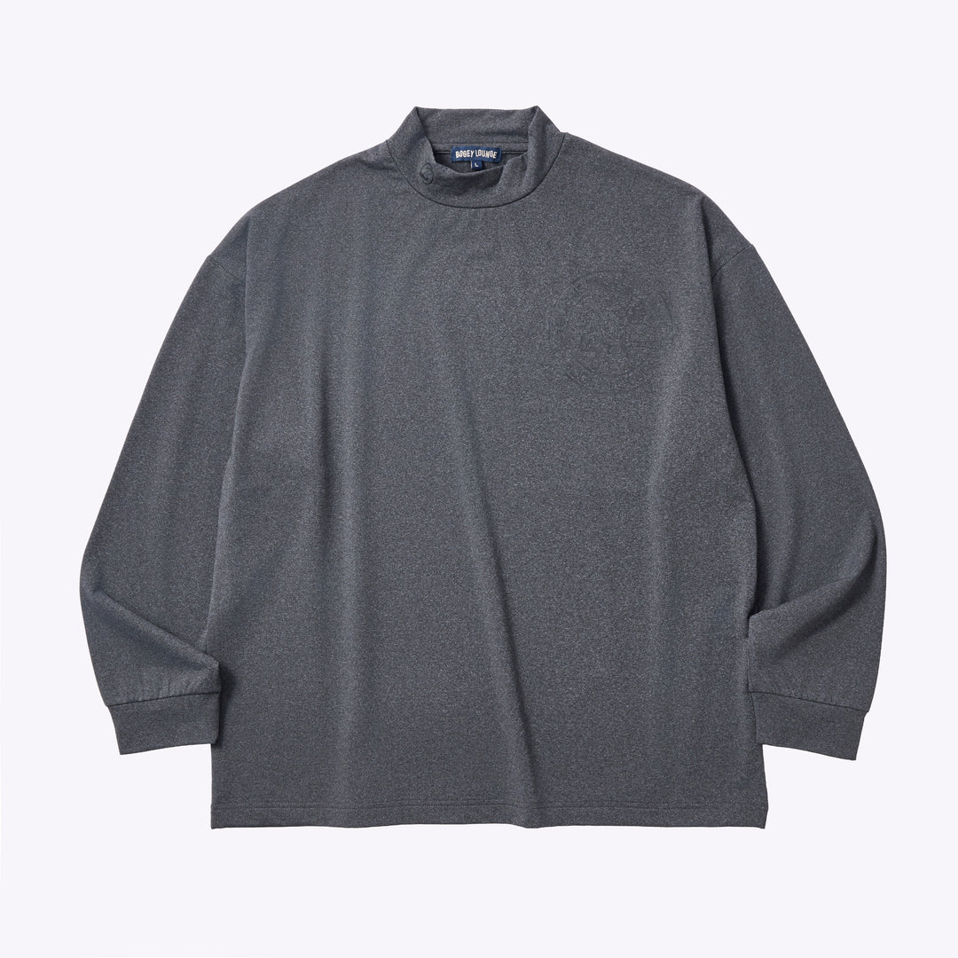 ［BOGEY LOUNGE］モックネック長袖トップス