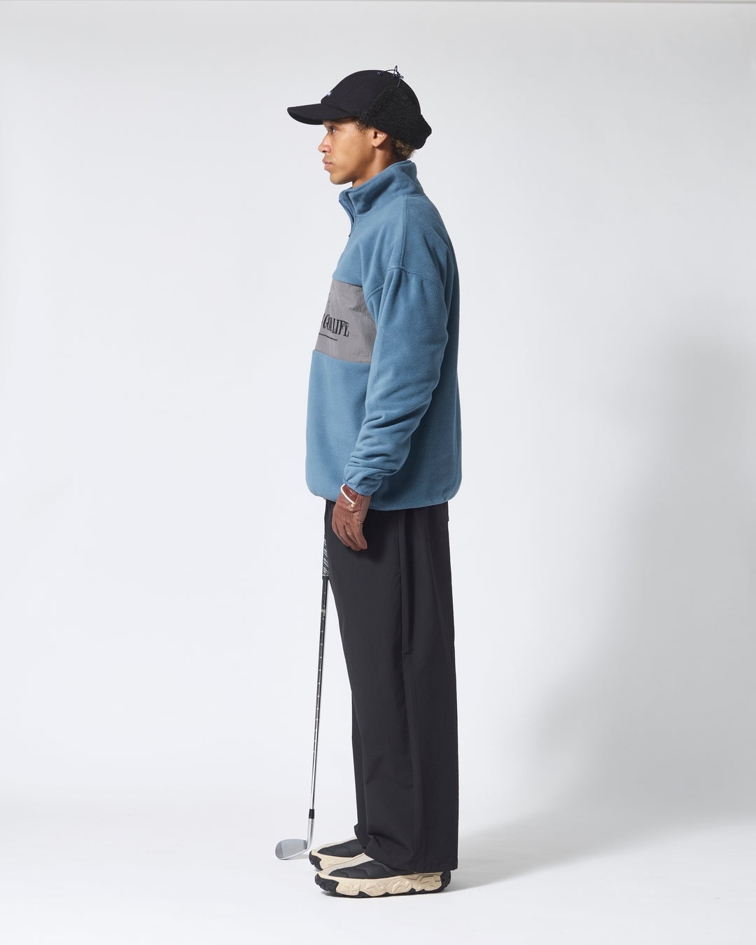 ［BOGEY LOUNGE］スタンドハーフZIPプルオーバー