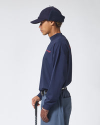 ［BOGEY LOUNGE］モックネック長袖トップス