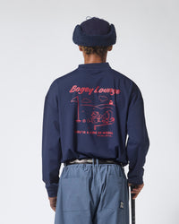［BOGEY LOUNGE］モックネック長袖トップス