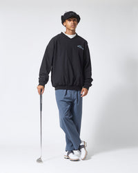 ［BOGEY LOUNGE］裏付きタックパンツ