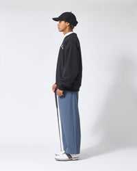 ［BOGEY LOUNGE］裏付きタックパンツ