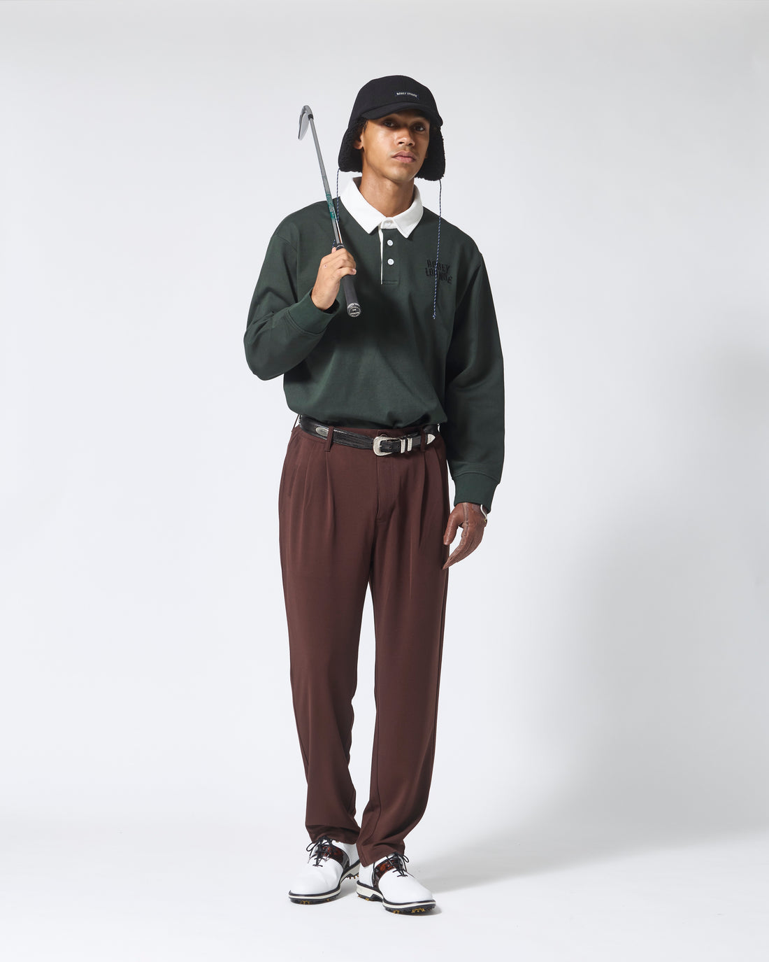 ［BOGEY LOUNGE］タックパンツ