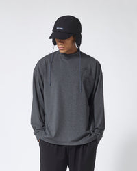 ［BOGEY LOUNGE］モックネック長袖トップス
