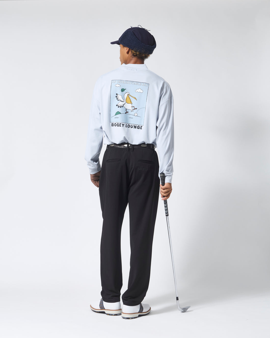 ［BOGEY LOUNGE］モックネック長袖トップス