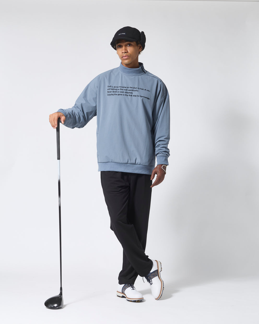 ［BOGEY LOUNGE］モックネックプルオーバー