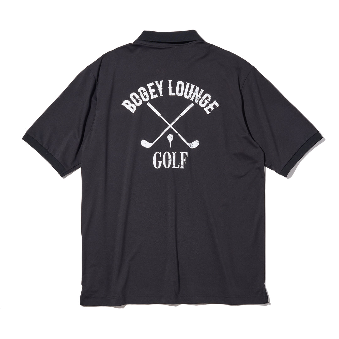 ［BOGEY LOUNGE］ストレッチメッシュポロシャツ
