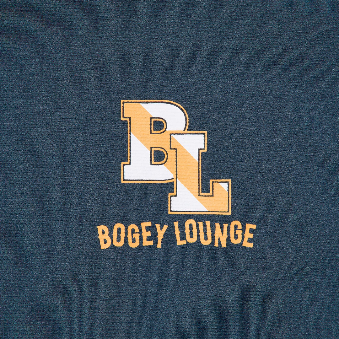 ［BOGEY LOUNGE］モックネックメッシュ半袖Tシャツ