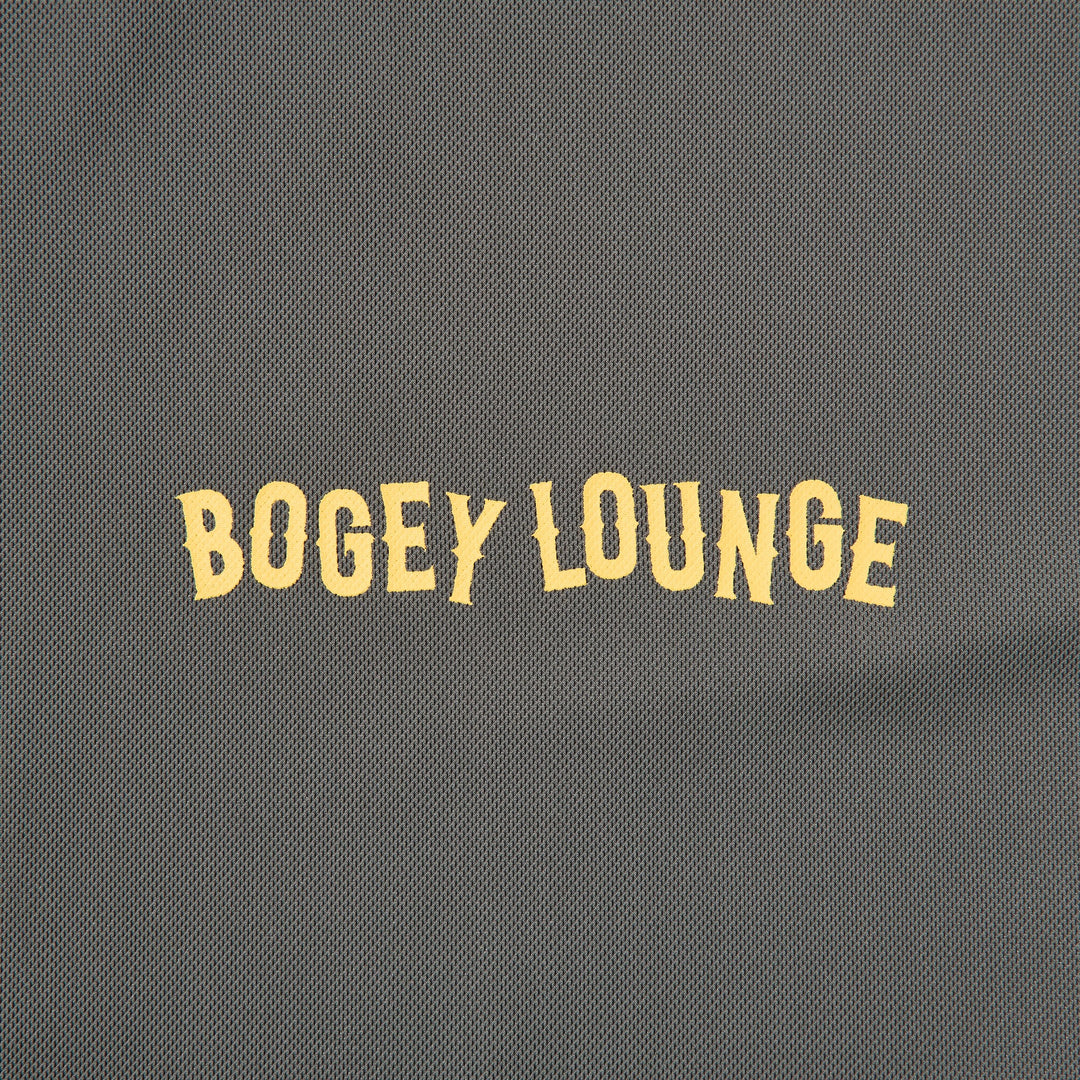 ［BOGEY LOUNGE］ミニ鹿の子モックネック半袖Tシャツ
