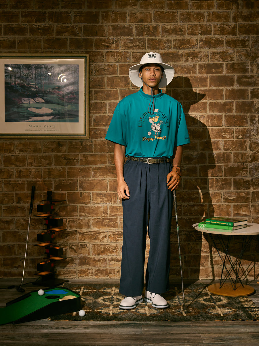 ［BOGEY LOUNGE］モックネックトップス(ペリカン)