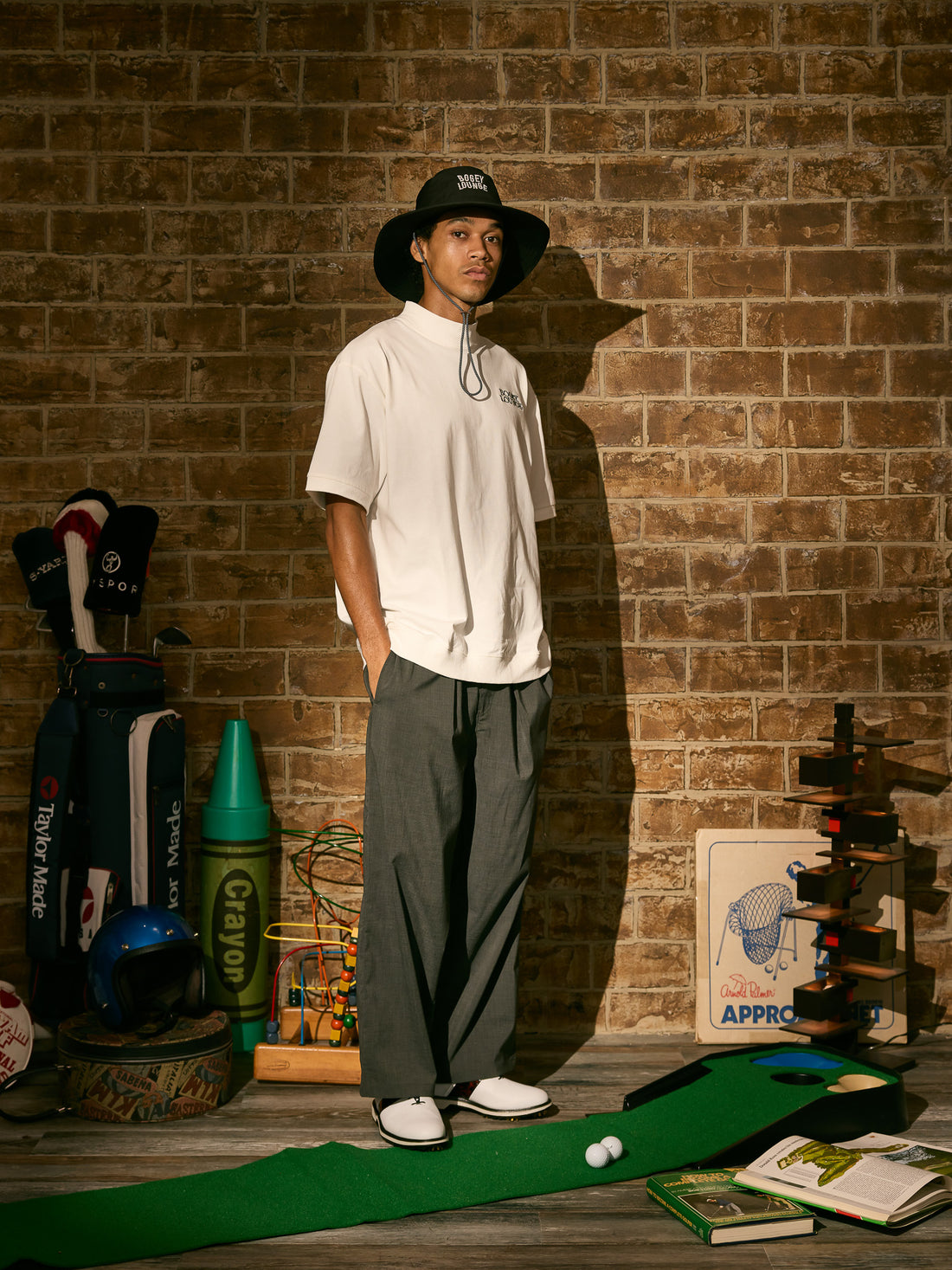 ［BOGEY LOUNGE］半袖トップス(ペリカン)