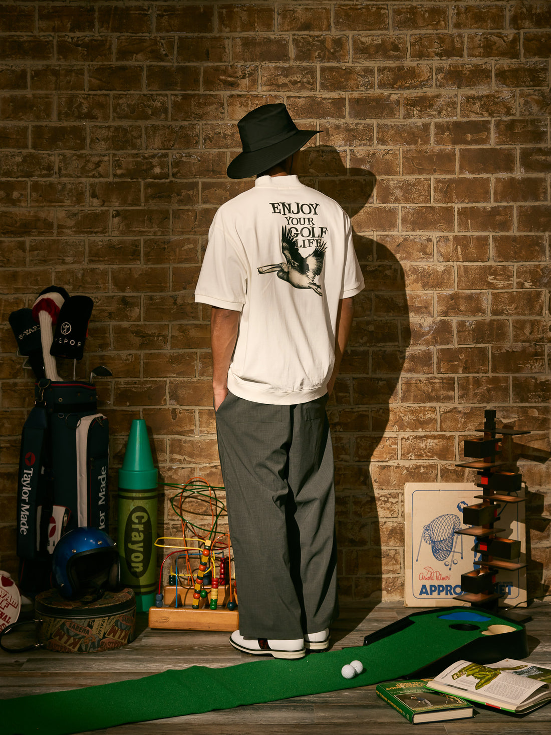 ［BOGEY LOUNGE］半袖トップス(ペリカン)