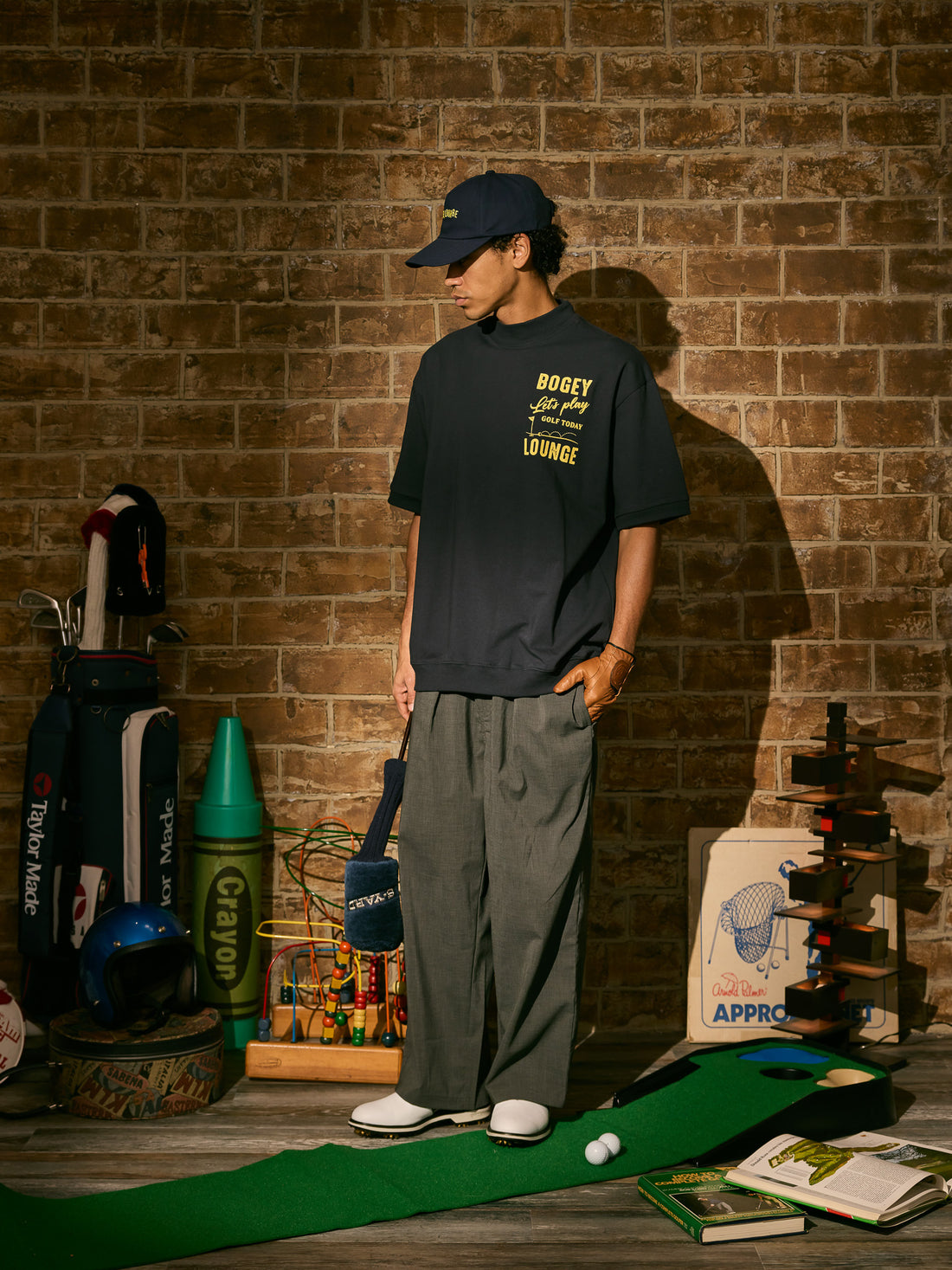 ［BOGEY LOUNGE］半袖トップス(フラッグロゴ)