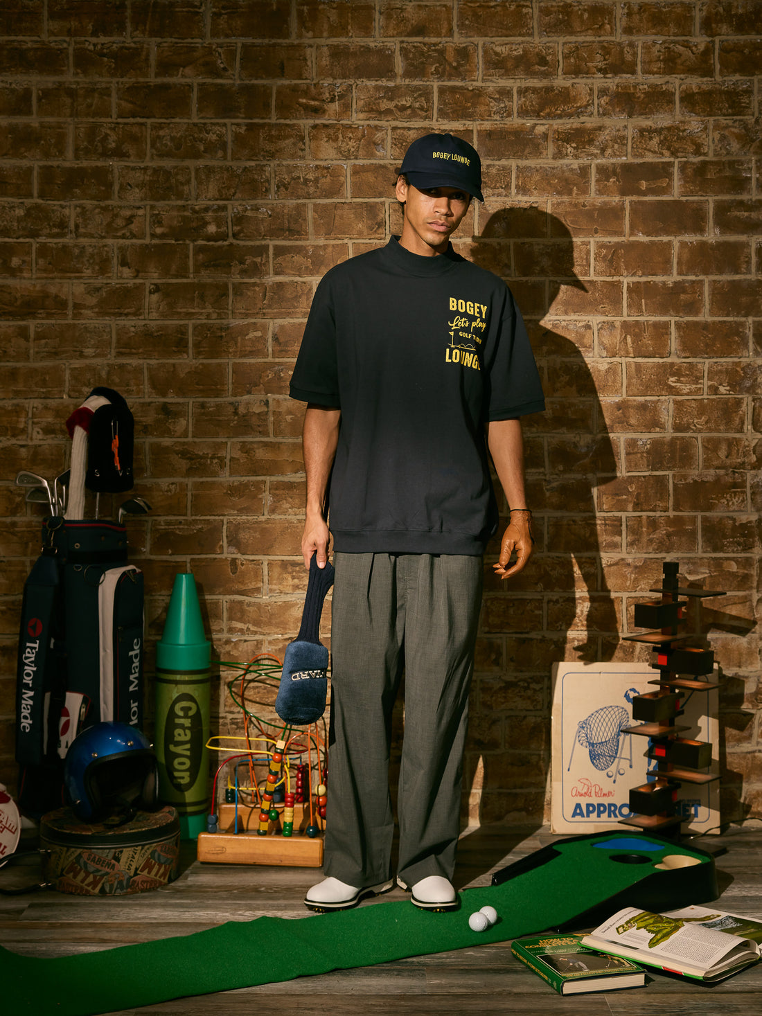 ［BOGEY LOUNGE］半袖トップス(フラッグロゴ)