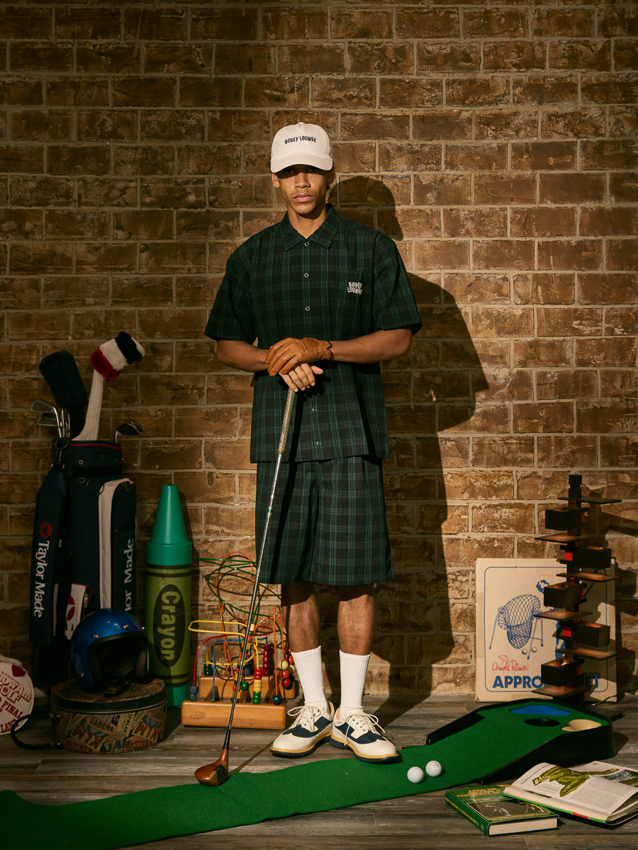 ［BOGEY LOUNGE］サッカー衿つきシャツ