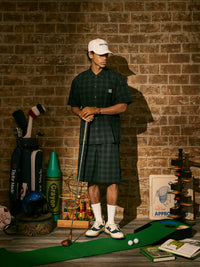 ［BOGEY LOUNGE］サッカー衿つきシャツ