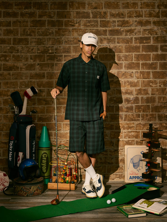 ［BOGEY LOUNGE］サッカー衿つきシャツ