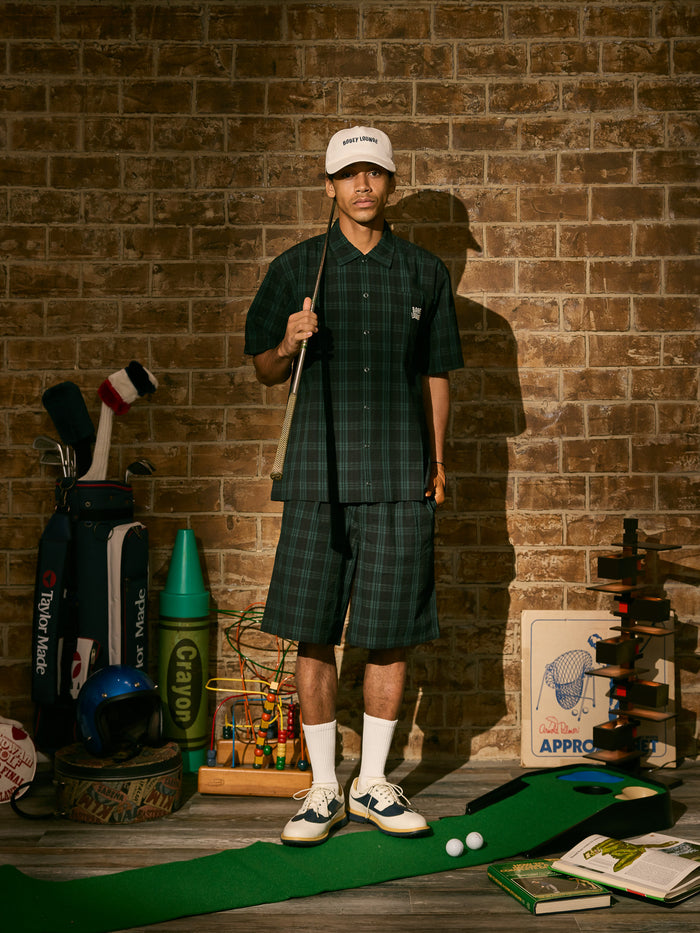 ［BOGEY LOUNGE］サッカー衿つきシャツ