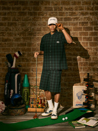 ［BOGEY LOUNGE］サッカー衿つきシャツ